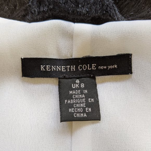 Kenneth Cole Silk Chiffon VNeck Sleeveless Blous 4 - Picture 5 of 7